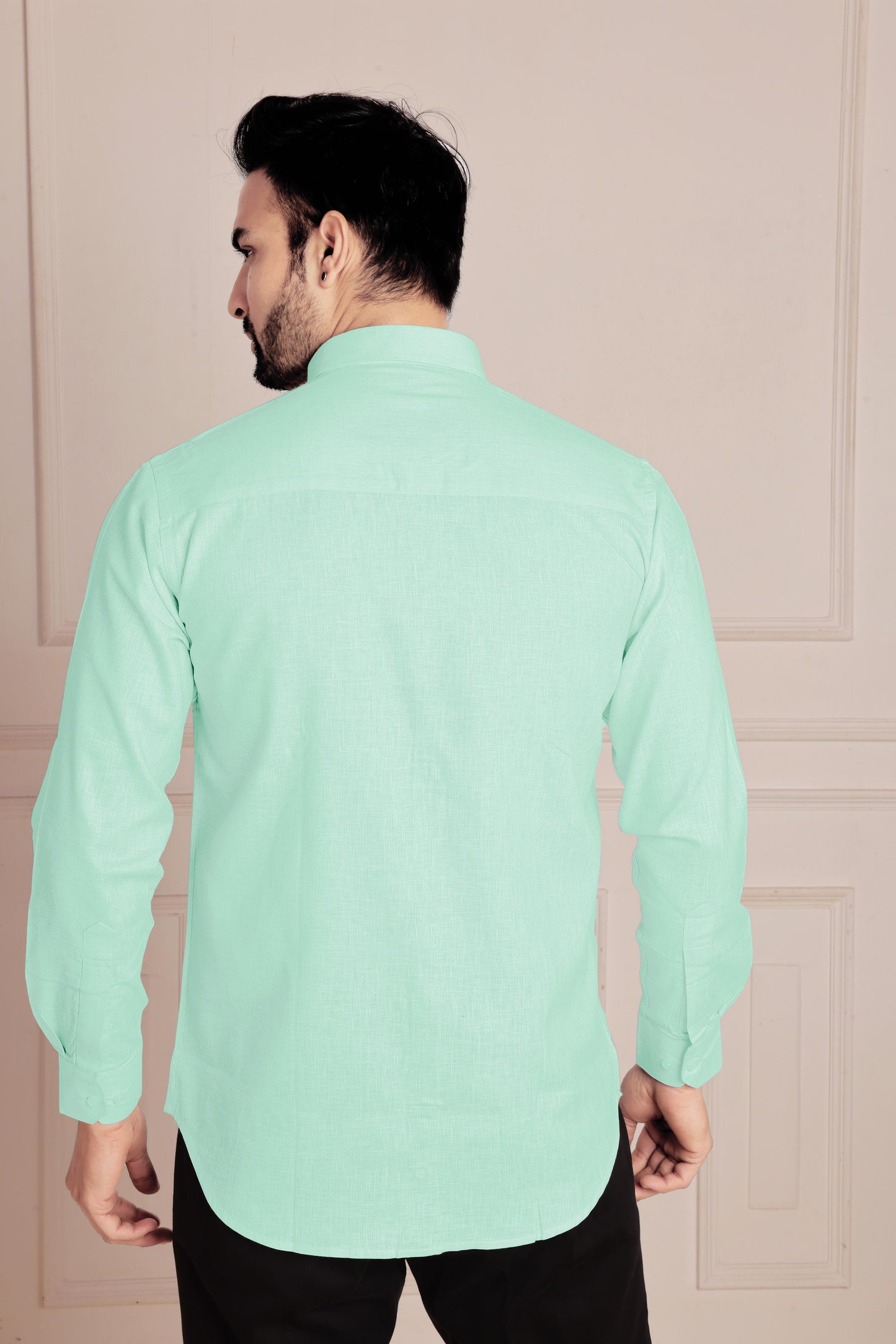 Mint Green Premium Linen Shirt