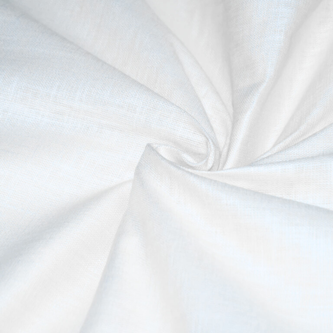 White Linen Cotton Fabric