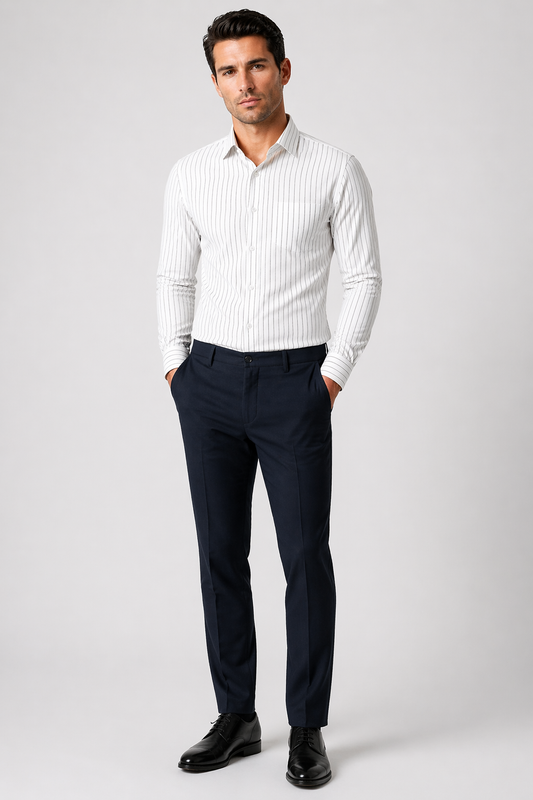 Dark Brown Lining Formal Shirt for Men