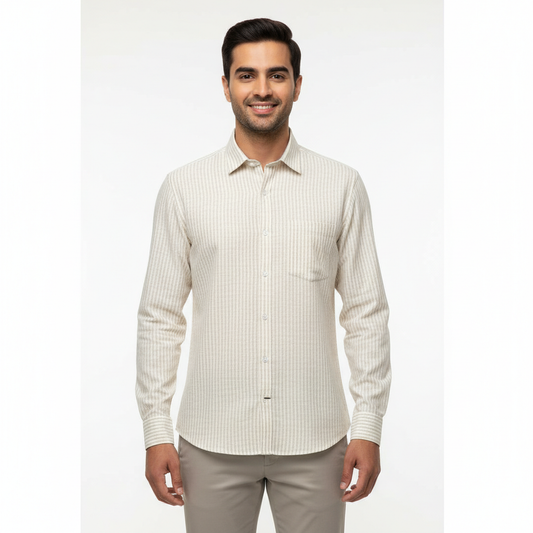 Khadi Lining Cotton Shirt – Full Sleeves