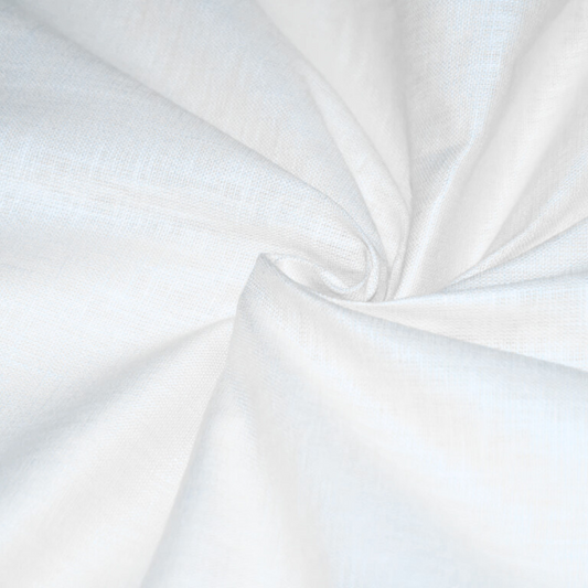 White Linen Cotton Fabric
