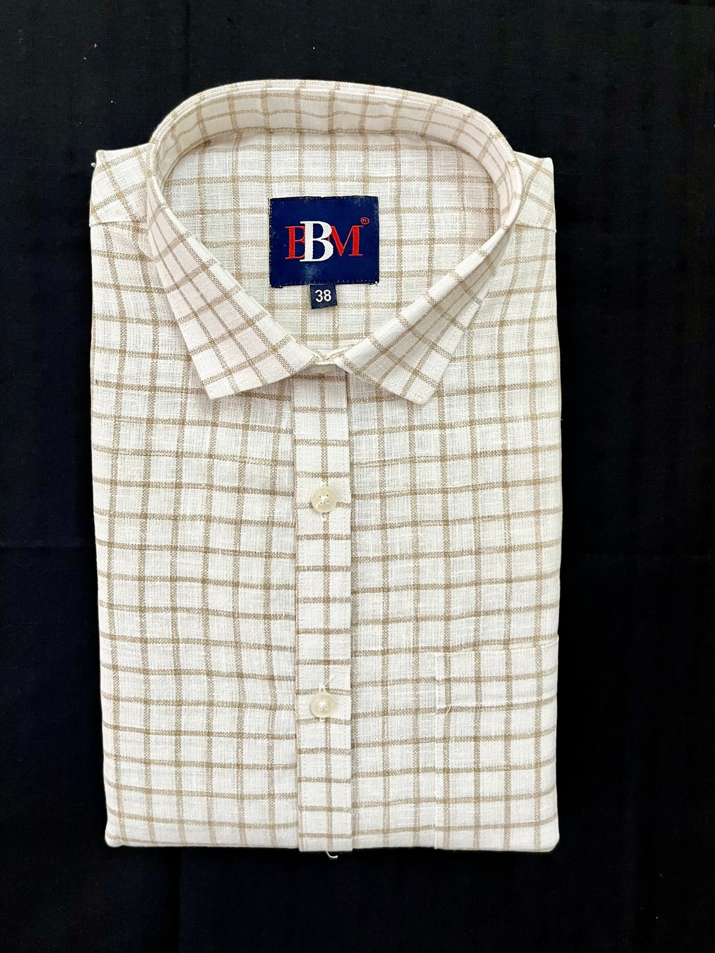 Khadi Checks Cotton Shirt – Full Sleeves