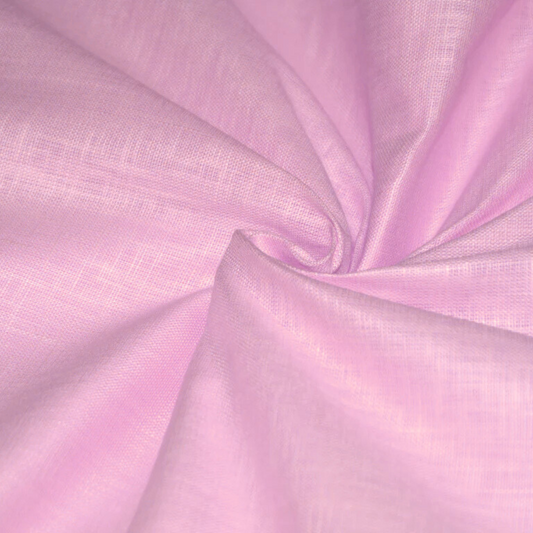 Pink Linen Cotton Fabric