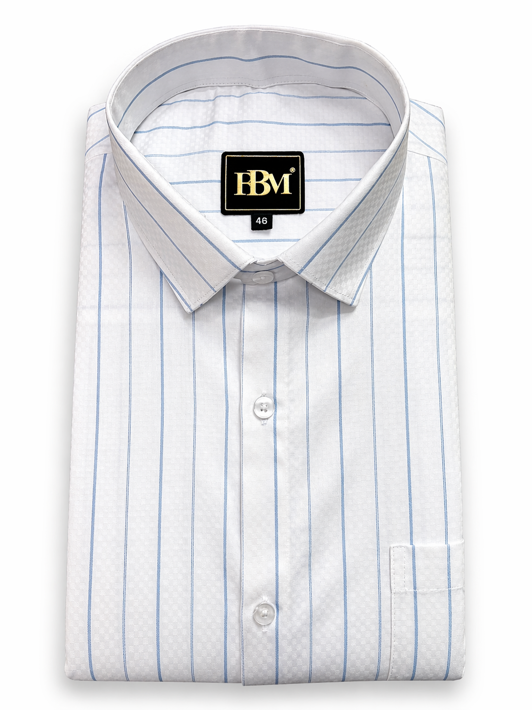 Blue Broad Lining Formal Shirt for Men
