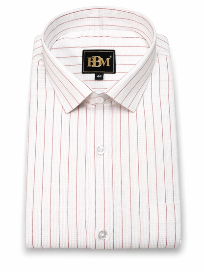 Red Lining Formal Shirt+ Black Linen Pant