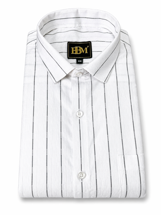 Grey Broad Lining Formal Shirt for Men