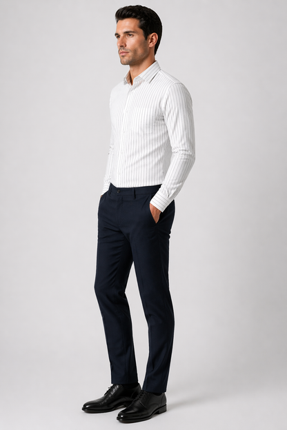Dark Brown Lining Formal Shirt for Men