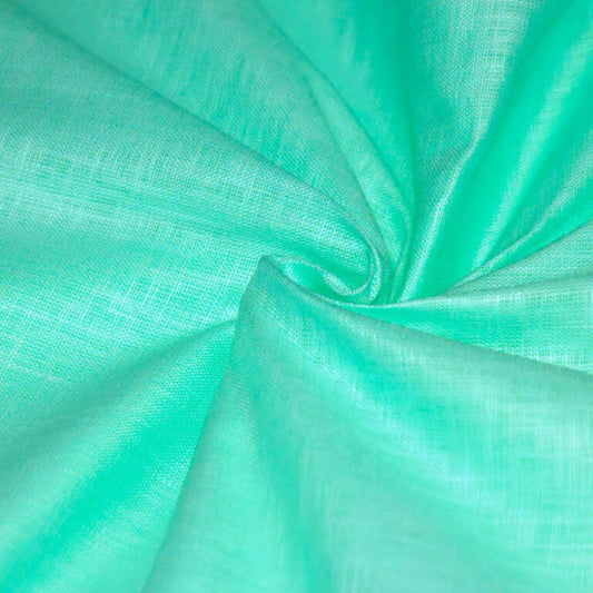 Green Linen Cotton Fabric