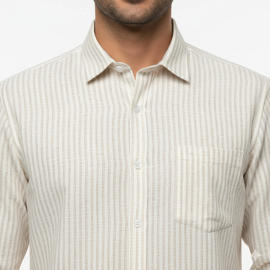 Khadi Lining Cotton Shirt – Full Sleeves