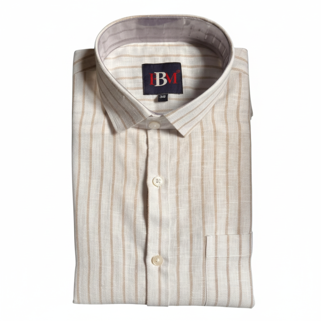 Khadi Broad Lining Cotton Shirt for Men – Full Sleeves