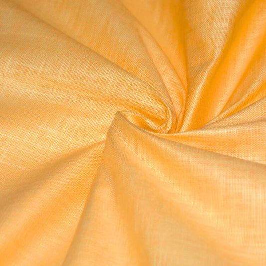Orange Linen Cotton Fabric