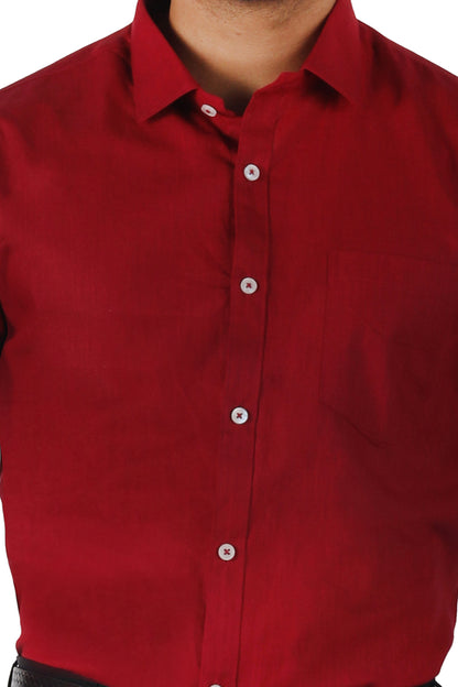 close-up of maroon linen cotton fabric texture